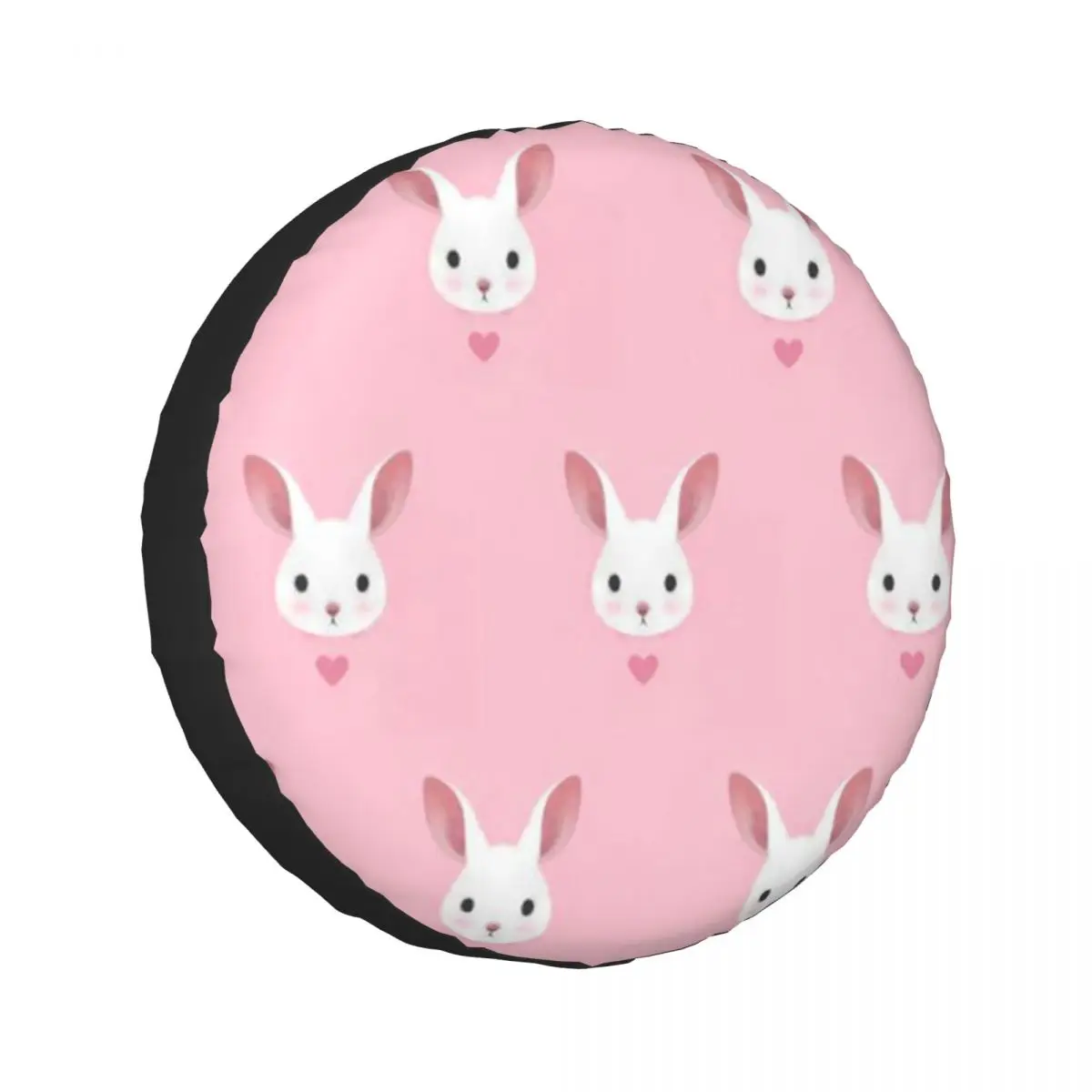 

Lovely Rabbit Pink Spare Tire Cover Universal Waterproof Protection Wheel Cover Fit for Jeep Trailer RV SUV Camper Vehicle