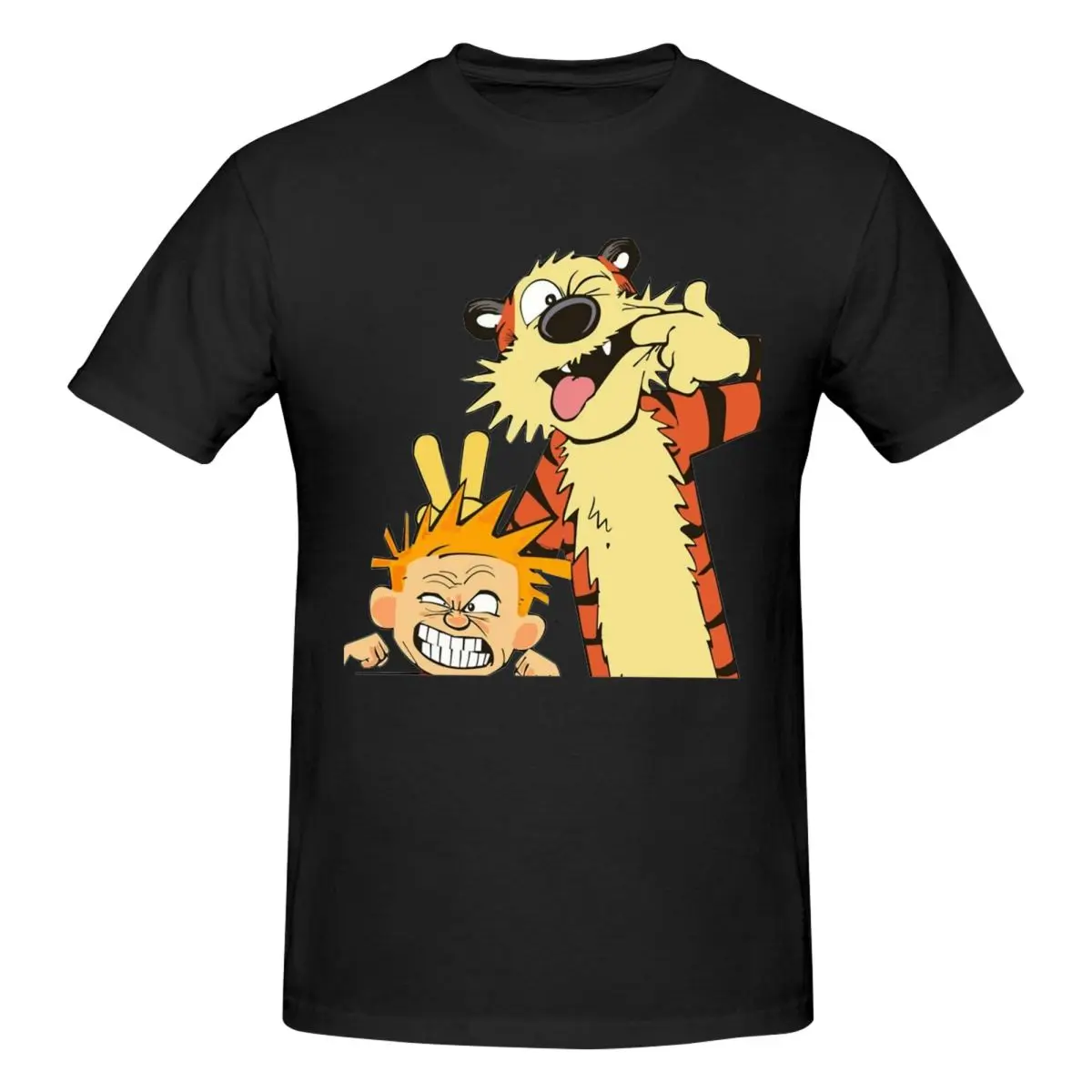 Классические футболки с короткими рукавами и круглым вырезом забавными лицами