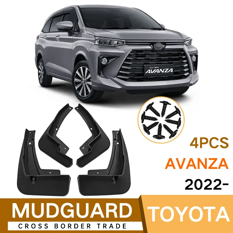 

Car Fender Mud Flaps For Toyota Avanza 2016-2022 2017 2018 2019 Splash Guards MudFlaps Front Rear Mudguards Auto Accessories