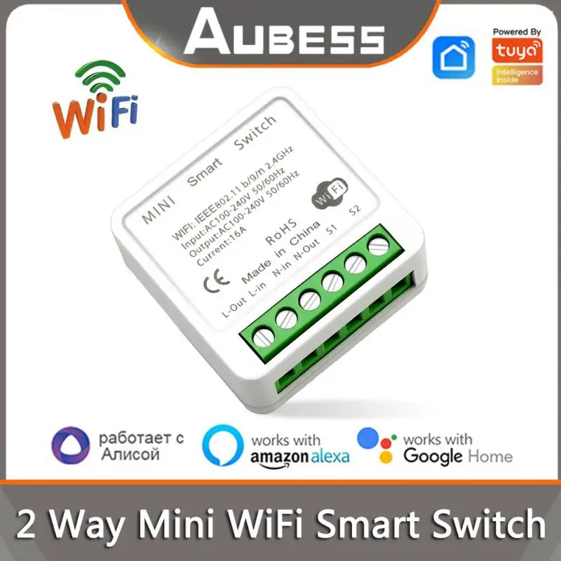

Умный мини-выключатель Tuya 16 А с поддержкой Wi-Fi