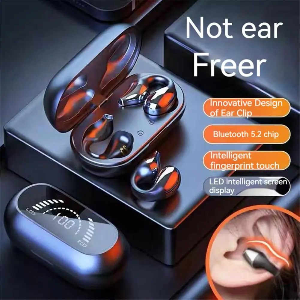

Беспроводные наушники S03, 1 пара, Bluetooth, цифровой дисплей 5,2 дюйма, Hifi, шумоподавление, Ipx5, беспроводные наушники