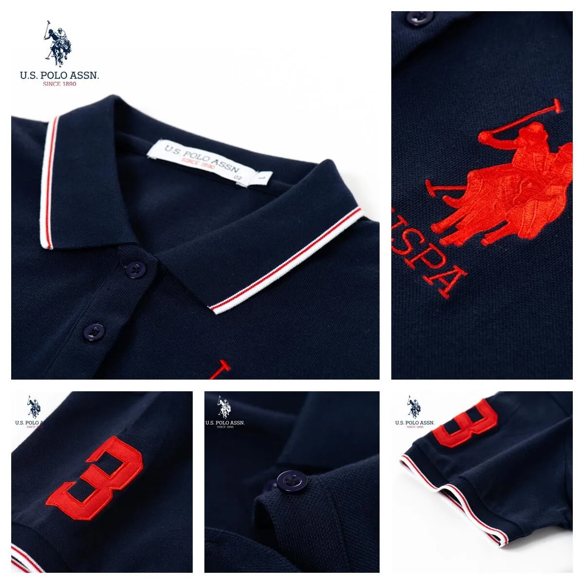 Хлопковая женская повседневная юбка-поло U.S. Polo Assn. Классическая Универсальная с