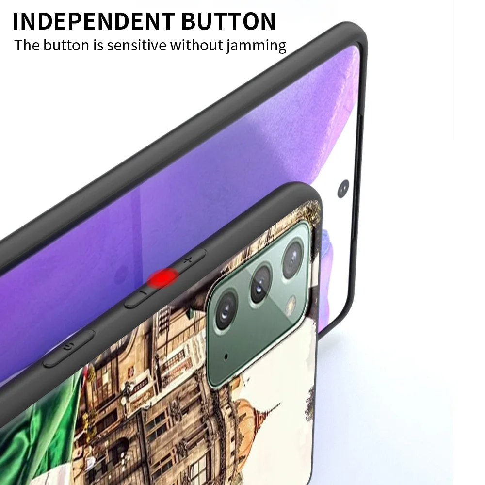 Чехол для Samsung Galaxy Note 20 Ultra 10 Plus 9 8 A50 A70 A30 A20 A10 M51 M31 M30s A40 A10e мягкий чехол телефона с