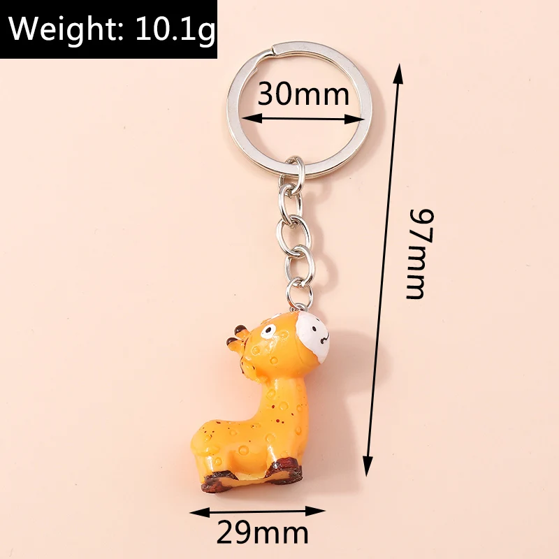 Брелки для ключей в виде животных из смолы женщин подростков |