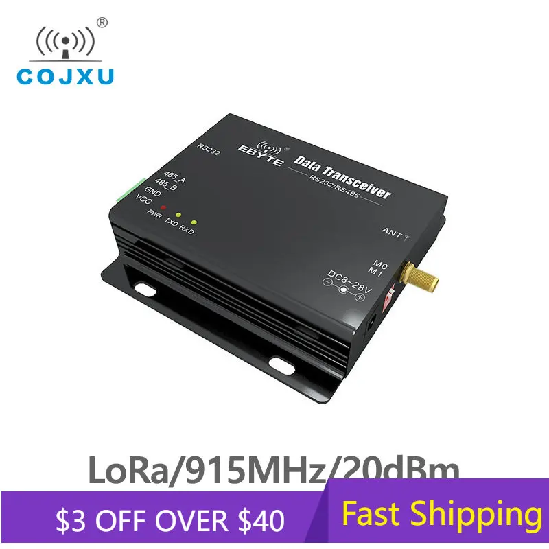 SX1276 LoRa 915MHz RS485 RS232 20dBm cdebyte E32-DTU-915L20 Transmitter and Receiver uhf Module RF DTU 915 MHz Transceiver