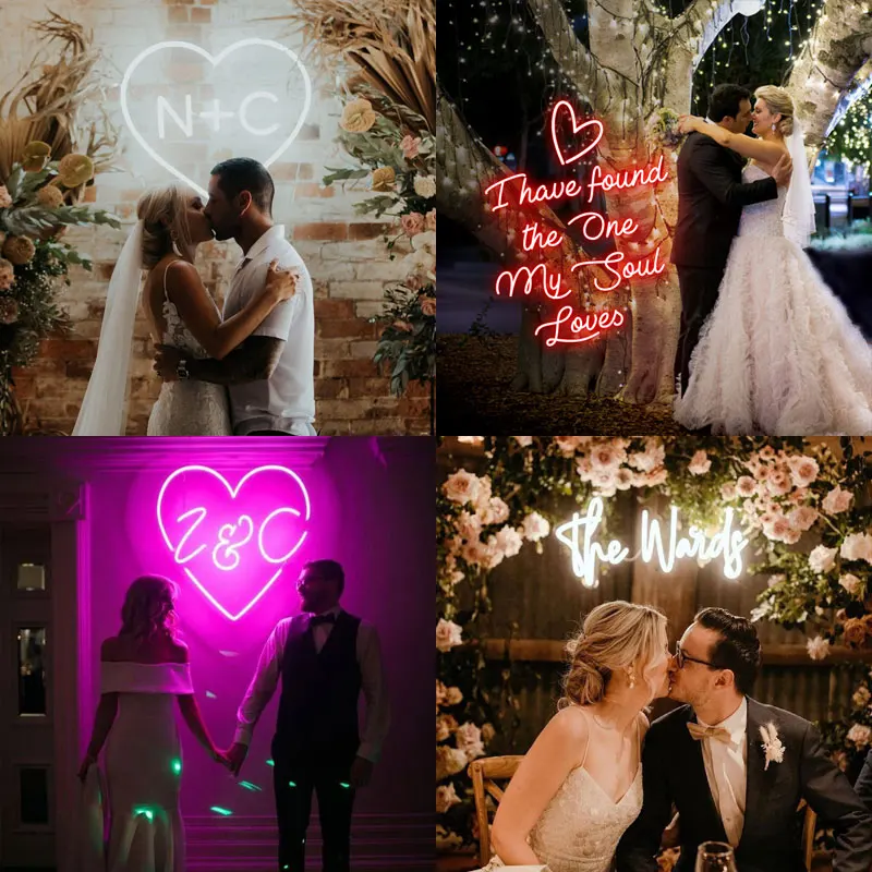 Светодиодные неоновые вывески SZREBOW на заказ светодиодные буквы для свадьбы