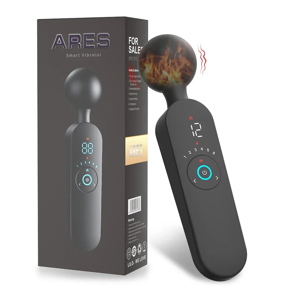 Клитор AV Вибратор G Spot Smart Heating Magic Wand Мастурбатор 12 режимов 6 скоростей Женский