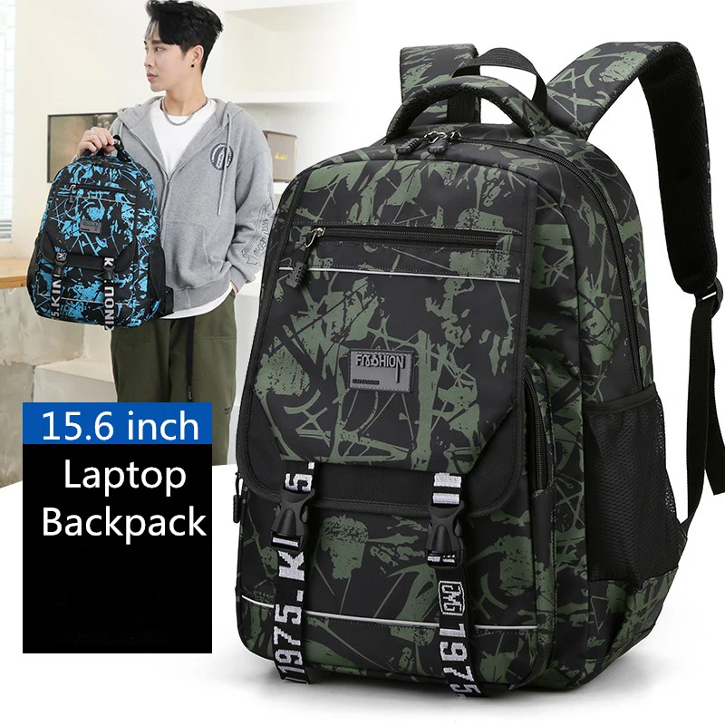 

Children Camouflage School Bags For Teens Boys Men's Laptop Backpacks Primary School Classic Schoolbag Teenagers Kids Bookbags