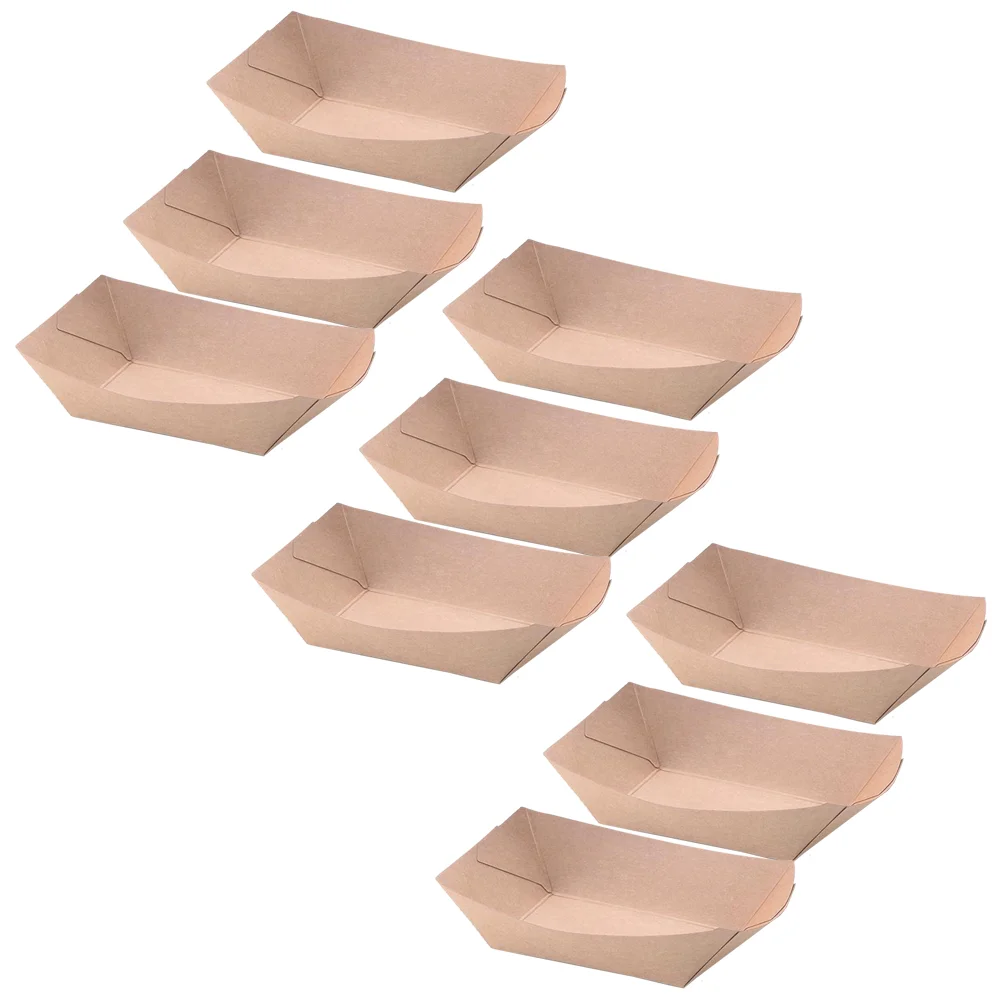 

50 PCS Kraft Boxes Disposable Take Out Containers Togo Boxes Kraft Take Out Boxes Figet Box Take Out Packaging Carton