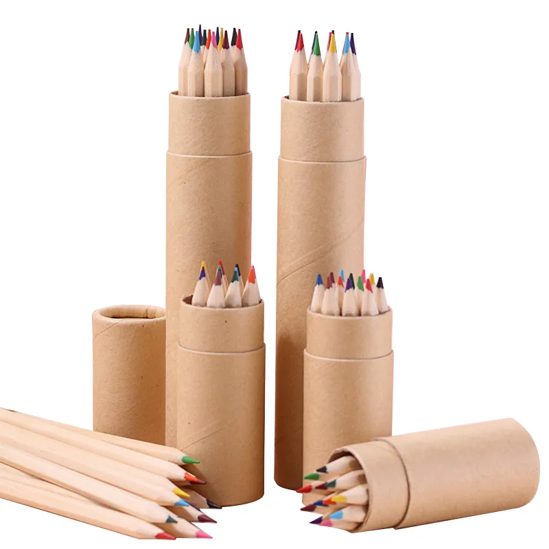 

12pcs Professional Oil Color Pencil Set Colored Pencils Wood Colour Coloured Pencils Kids School Creativity Drawing Stationery