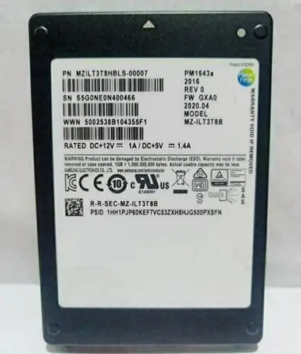 

SSD для Samsung PM1643a 3,84 ТБ SAS SSD 2,5 Zoll MZ1LT3T8HBLS-00007