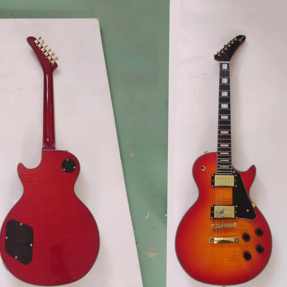 

China High Quality left hand lp Gipson wine red special Chibson guitar electric guitars Lp Electric guitar 6 strings