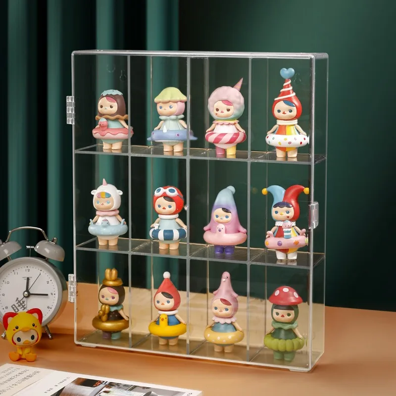 

Acrylic Display Case for Mini Funko Pop Figures, Clear Wall Mounted or Desktop Storage Box Mini Toys Cabinet Organizer for home