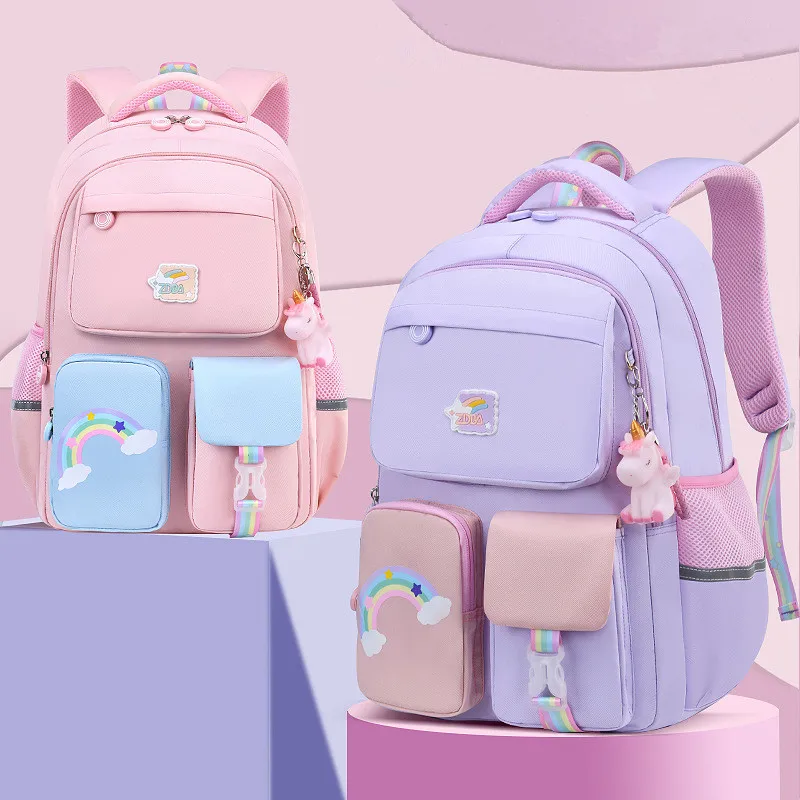 Милые школьные ранцы для девочек Детская сумка книг водонепроницаемые сумки