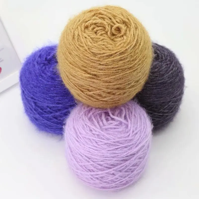 

2pcs 150g/ball Squirrel Wool Ball Hand-woven Medium and Thick Sweater Scarf Wool Color Ball Hand-woven Slippers Knitting
