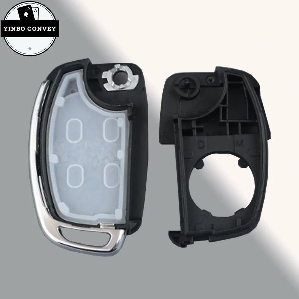 YINBO-3/4-кнопочный корпус дистанционного ключа для Hyundai HB20 I10/I20/30/45 IX35/45 Mistra Accent I40 Solaris