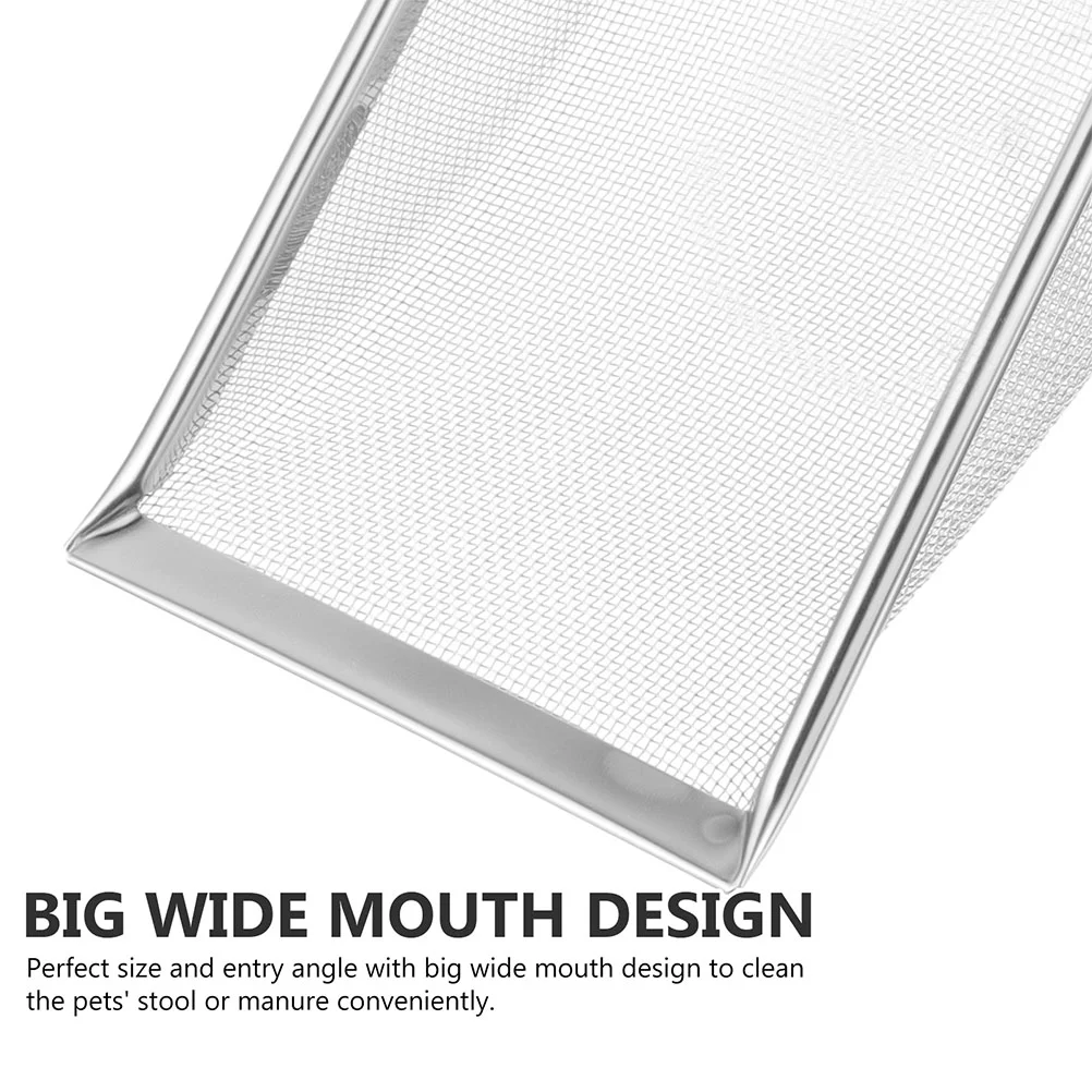 Совок для кошачьего туалета из нержавеющей стали металлический лоток лотков