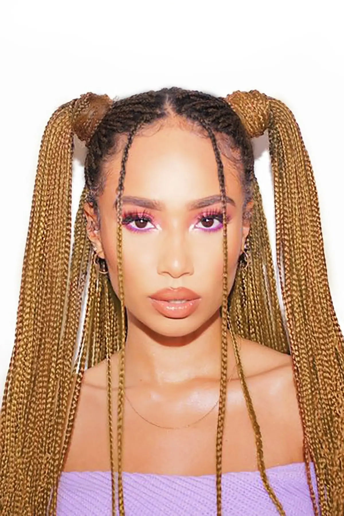 

60 см г. Африканский Черный органный ящик оплетка два цвета синтетический лист Ombreli