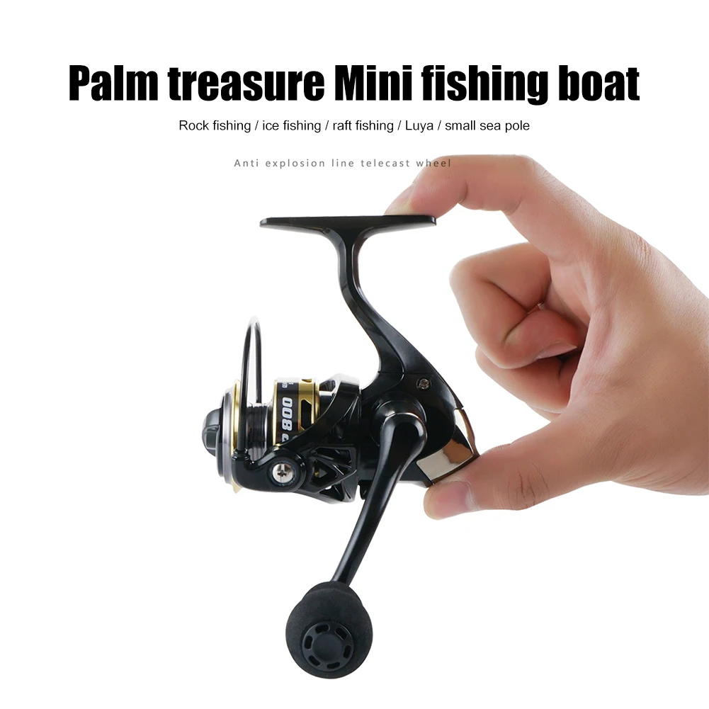 Mini Lightweight Spool 5.2:1 Gear Ratio Baitcasting Fishing 