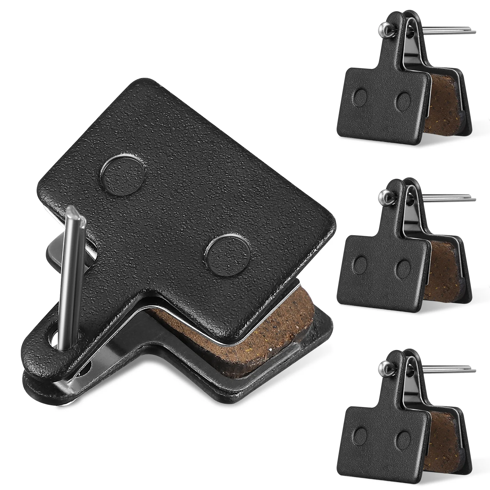 

4 Pairs Brake Pads Bike Adjustment Disc Cycling Mute Supply Copper Semi-metallic Ring High Performance