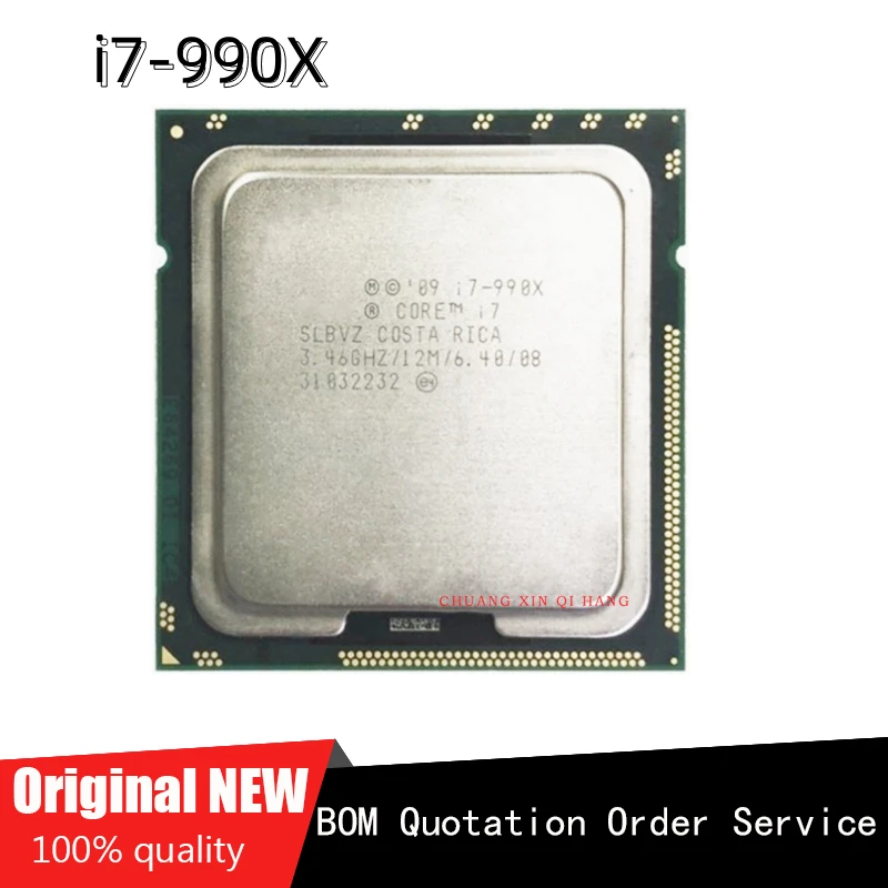 Для i7 990x i7-990X I7 990X 3,46 ГГц 6-ядерный 12мб кэш-памяти LGA1366 процессор 130 Вт