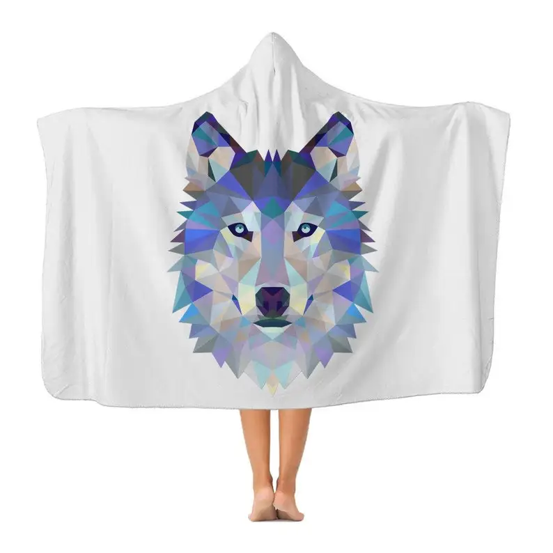 

Классическое Одеяло с капюшоном для взрослых Wolf
