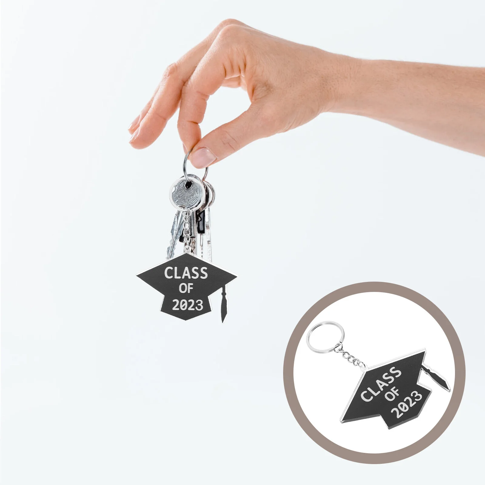 

11 Pcs Key Chain Graduation Gift Backpacking Accessories Ring Inspirational Acrylic Party Decor Student Accessories