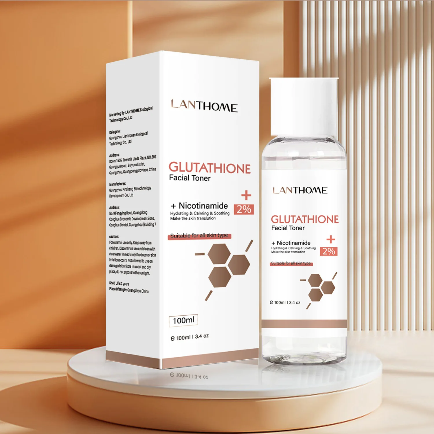 Тоник для лица делает кожу прозрачной увлажняющей успокаивающей подходящей всех