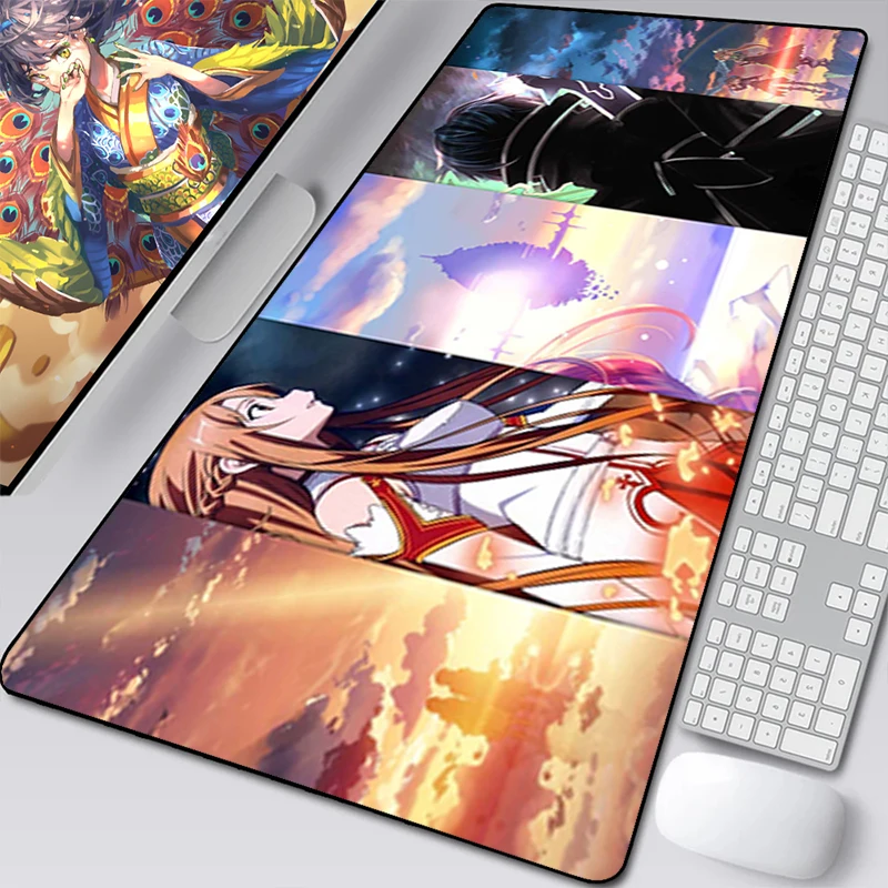 

Sword Art Online Cute Mousepads Mouse Pad Gamer Laptop Accessories Gaming Pc Cabinet Table Mat Mousepad Keyboard Desk Mats Anime