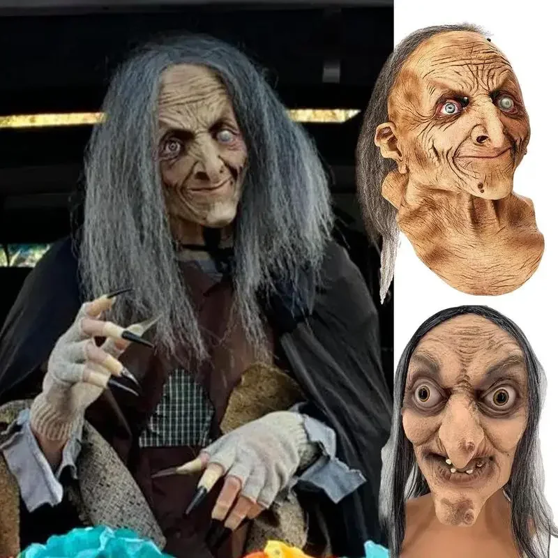 Реалистичная страшная маска для танцевальных вечеринок чехол на голову с