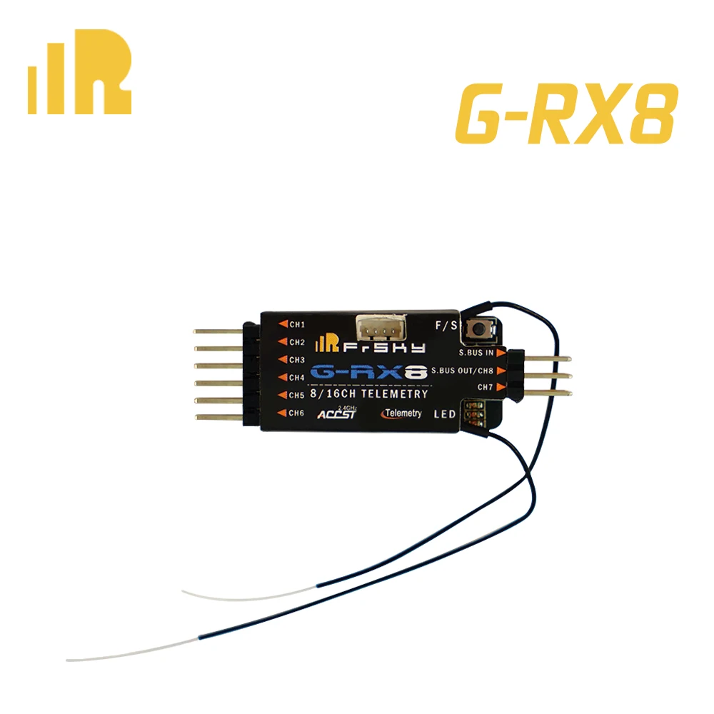

FRSKY G-RX8 2.4GHz 16CH ACCST D16 Telemetry SBUS PWM Receiver Variometer Sensor for RC Gliders Airplane Fixed-Wing FPV Drones