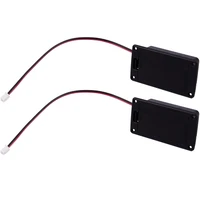 2x active bass guitar pickup 9v battery boxsholdercasecompartment cover with metal contacts spring and 2 pin plug