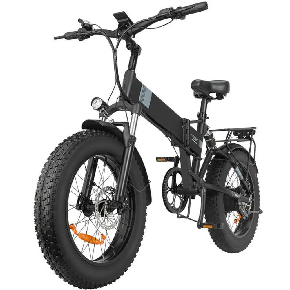 

20 Inch Folding Electric Bicycle Mountain Electric Bike Lithium Battery Front And Rear Disc Brake 7 Speed Shift Widened Tyre