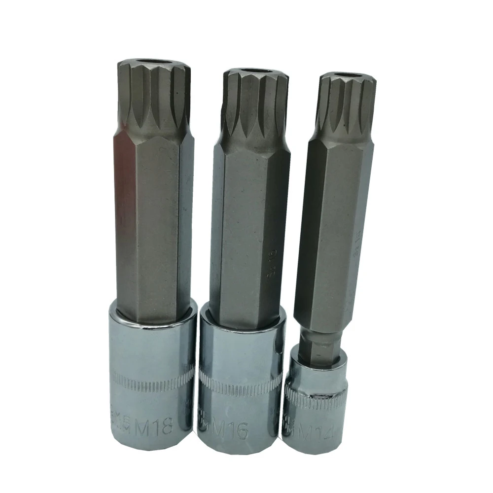 Набор тройных квадратных наконечников для сращивания 1/4 дюйма 3/8 1/2