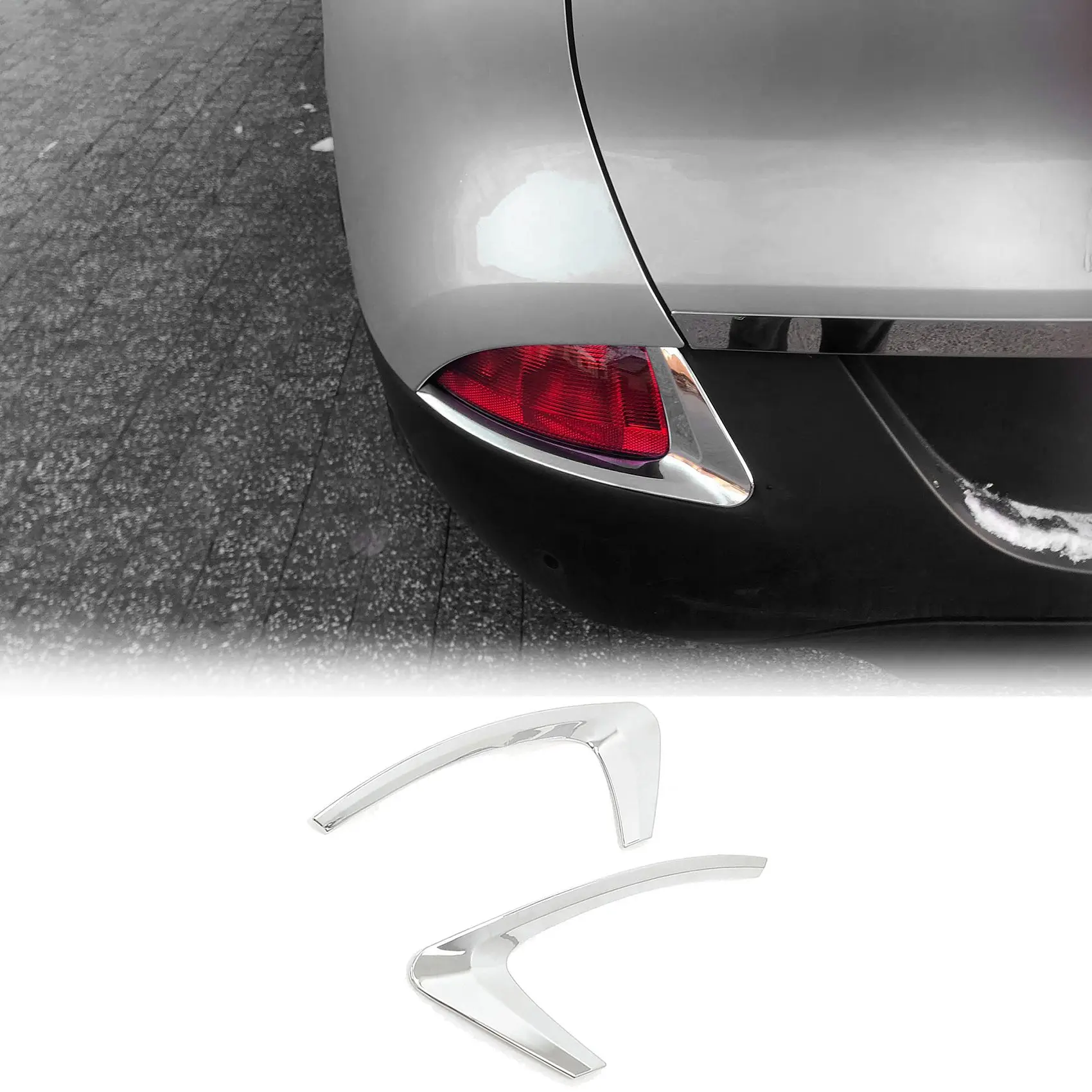 Автомобильная Хромированная передняя сетчатая крышка бампера отделочная полоса