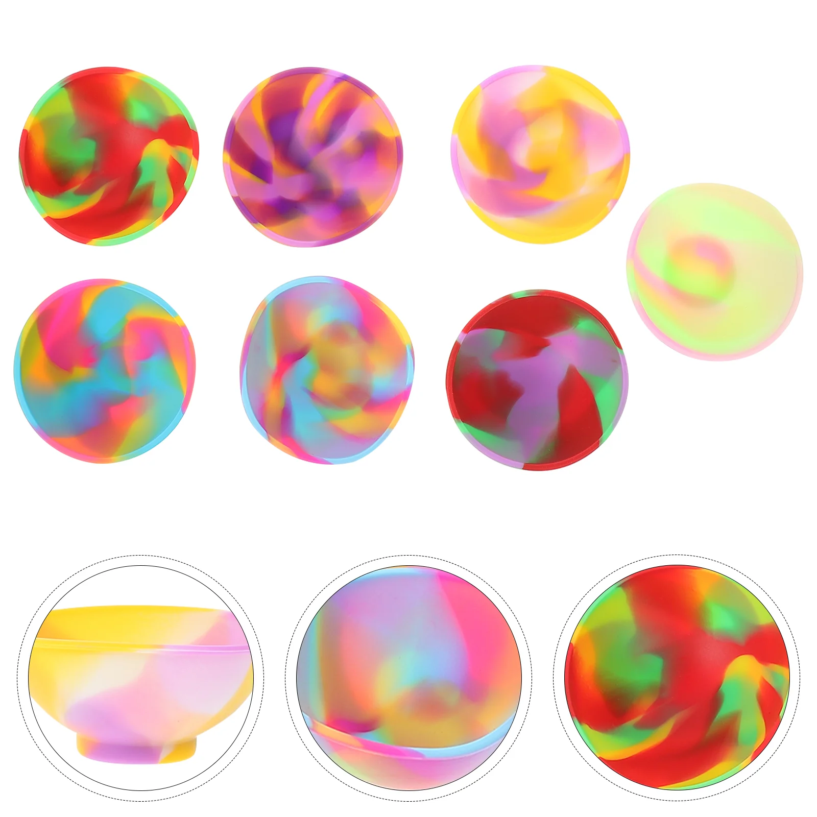 

7 шт., Силиконовые Разноцветные миски для детского питания