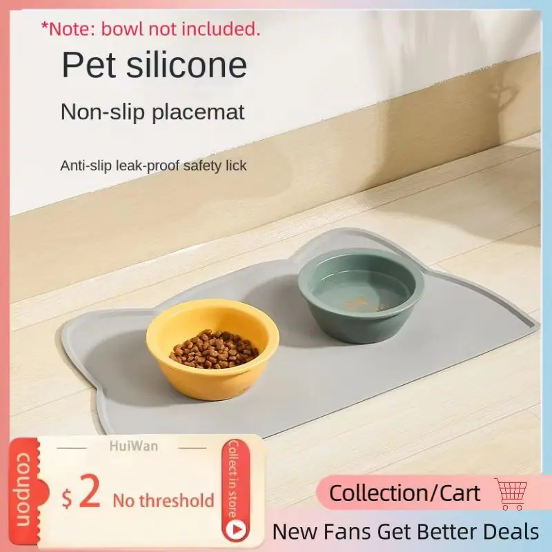 

Waterproof Pet Mat For Dog Cat Solid Color Silicone Pet Food Feeding Pad Pet Bowl Drinking Mat Portable Dog Feeding Mat Placemat