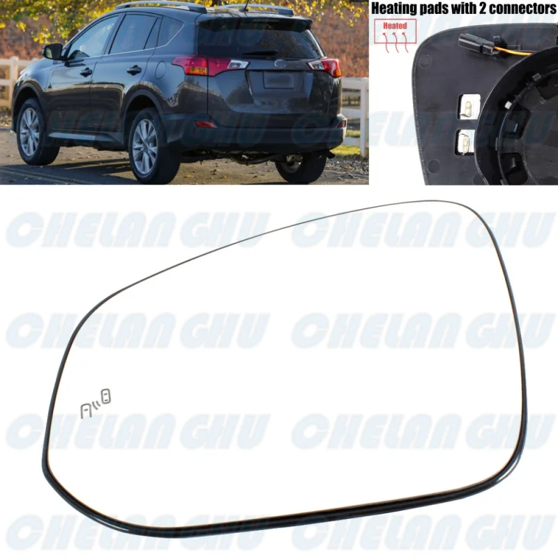 

Для Toyota, американская версия RAV4 2014 2015 2016 2017 2018, автомобильные аксессуары, левое боковое зеркало заднего вида, стекло с подогревом слепых зон