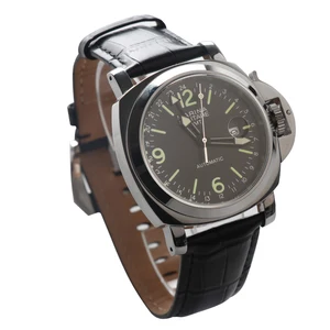 Watch PAM Man Style DG3804 Automatic Movement Men's 44mm Stainless Steel Case Japanese C3 Green Lumi in India