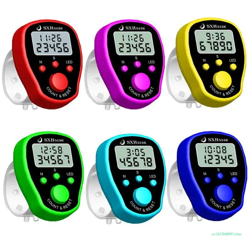 

1 Pc Multifunctional Watch Function LED Recitation Counter