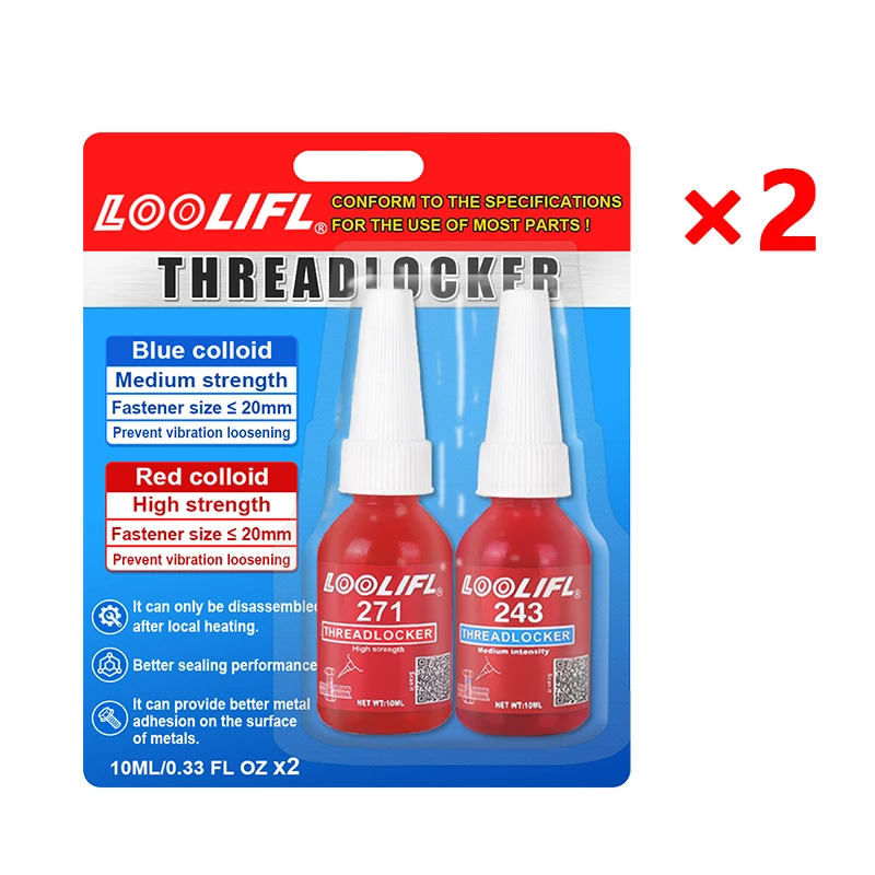 

LOOLIFL Фиксатор Резьбы 243 271 для М2-М12