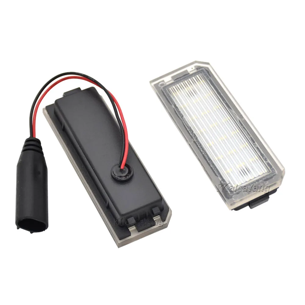 

2X White Car Number Lamps For Land Rover Range Rover Sport (L494) 2013+ Range Rover (L405) 2012+ VW Phaeton License Plate Lights