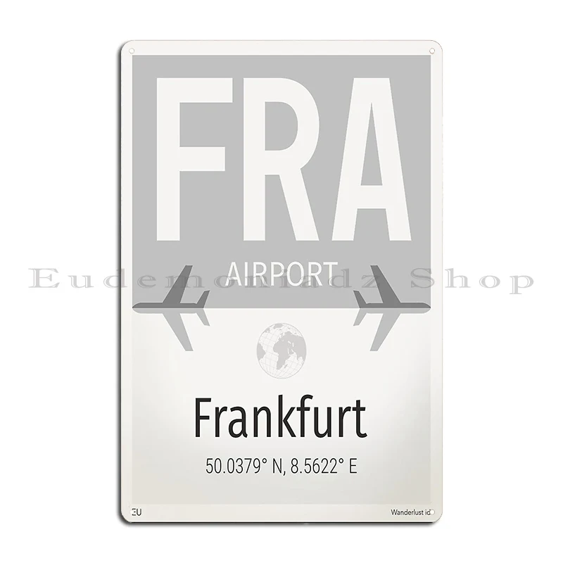 Металлическая табличка Frankfurt Airport