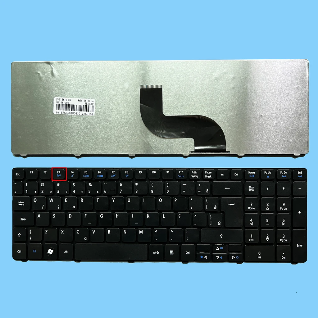 Португальская бразильская клавиатура 5738 для Acer 5810T 5538 5542 5250 5251 5252 5253 5336 5349 5560 5553G 5736 5736Z 5741G 5742 (art.: 3920cd1fe27df) - 3920cd1fe27df