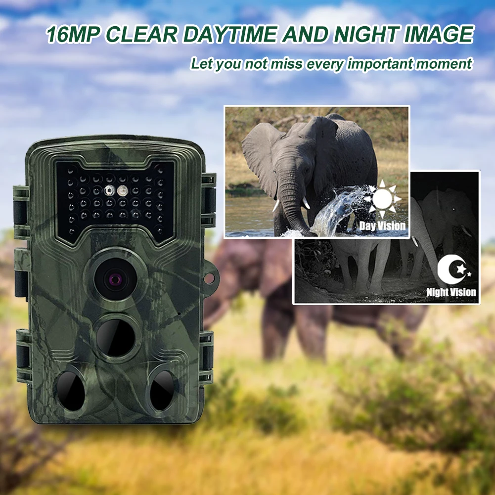 

16MP 1080P Outdoor Hunting Trail Camera 40NM Invisible Infrared Night Vision Motion Activated Camera Night Vision Photo Trap