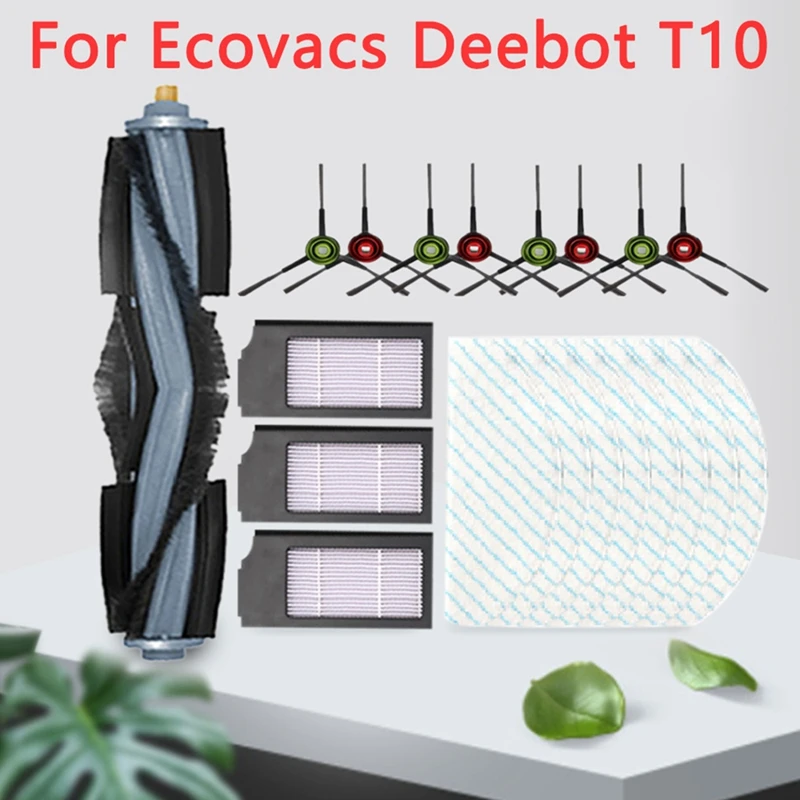 

Набор сменных аксессуаров для робота-пылесоса Ecovacs Deebot T10, основная боковая щетка, фильтр НЕРА, насадка на швабру, 20 шт.
