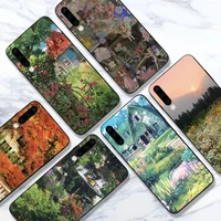aesthetics cottagecore flower phone case for huawei honor mate 10 20 30 40 i 9 8 pro x lite p smart 2019 y5 2018 nova 5t