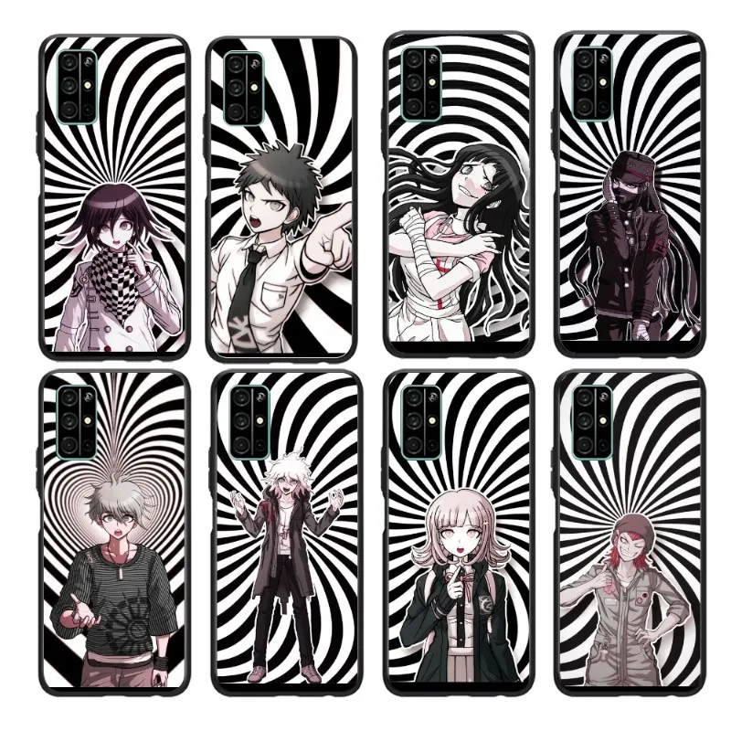 Danganronpa Hot чехол для телефона аниме Honor 50 20 Pro 7C 10i 8A 8X V40 30 X30 Magic 2 мягкий черный |