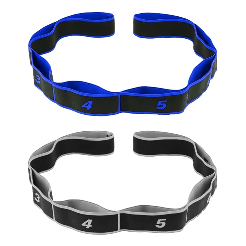 

2 Pcs Yoga Elastic Bands Stretch Resistance Band,Elastic Bands For Yoga,Physiotherapy,Pilates,Dance,Gymnastics