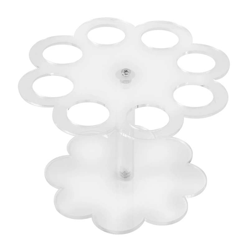 

New 3X Detachable 8 Holes Acrylic Ice Cream Cone Holder Stand